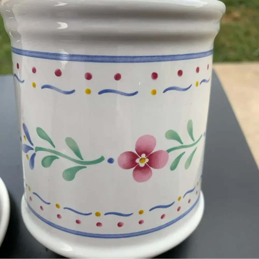 Vintage Floral 3pc Ceramic kitchen Set